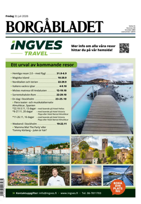 Cover of Borgabladet