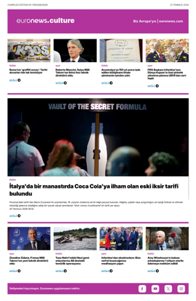 Cover of Euronews Culture and Sport (Turkish) Compiled Edition