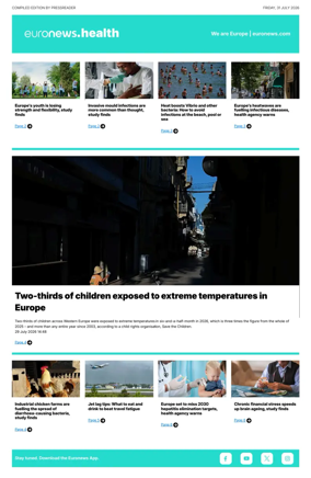 Cover of Euronews Health (English) Compiled Edition