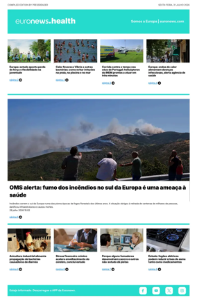 Cover of Euronews Health (Portuguese)