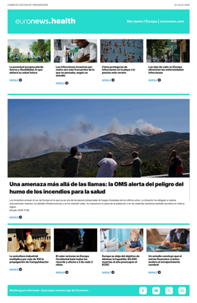 Cover of Euronews Health (Spanish) Compiled Edition