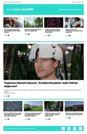 Cover of Euronews Health (Turkish) Compiled Edition