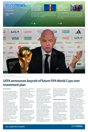 Cover of Euronews World Cup