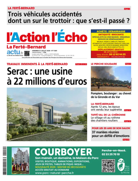 Cover of l'Action l'Echo (La Ferte-Bernard)