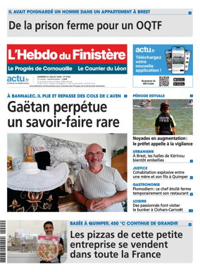 Cover of L'Hebdo du Finistere - Le Progres de Cornouaille Le Courrier du Leon