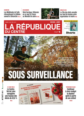 Cover of La Republique du Centre (Orleans - Loiret))