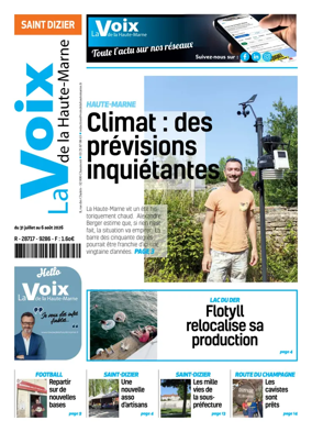 Cover of La Voix de la Haute-Marne edition Saint-Dizier
