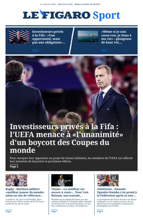 Cover of Le Figaro Sport