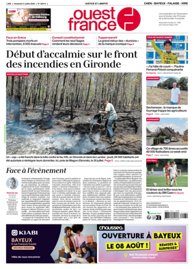 Cover of Ouest France (Caen - Bayeux - Falaise - Vire)