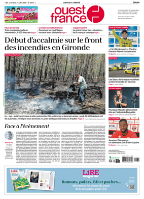 Cover of Ouest France (Dinan)