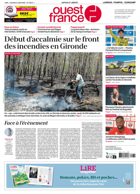 Cover of Ouest-France (Lannion / Paimpol / Guingamp)