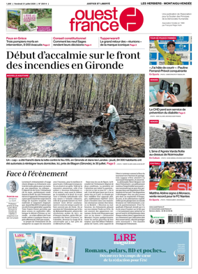 Cover of Ouest France (Les Herbiers / Montaigu)