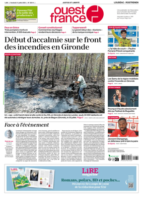 Cover of Ouest France (Loudeac / Rostrenen)