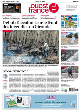 Cover of Ouest France (Manche)