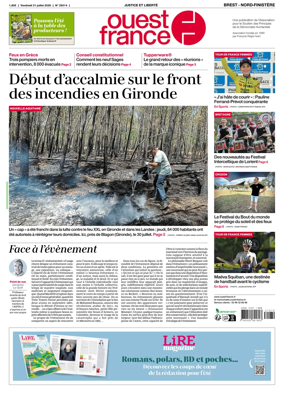 Cover of Ouest France (Nord-Finistere)