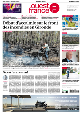 Cover of Ouest-France (Rennes Sud-Est)