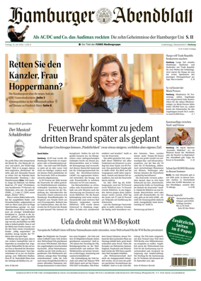 Cover of Hamburger Abendblatt (Harburg)