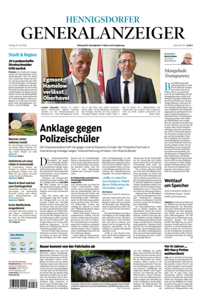 Cover of Hennigsdorfer Generalanzeiger