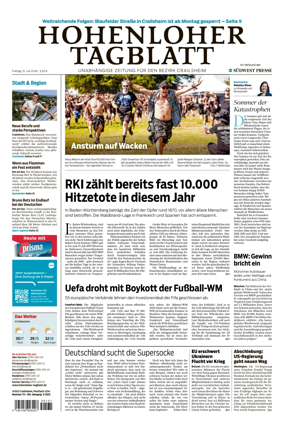 Cover of Hohenloher Tagblatt