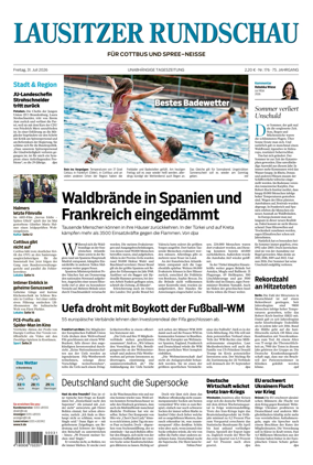 Cover of Lausitzer Rundschau