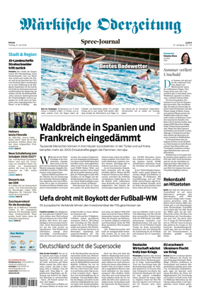 Cover of Markische Oderzeitung Erkner