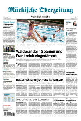 Cover of Markische Oderzeitung Strausberg
