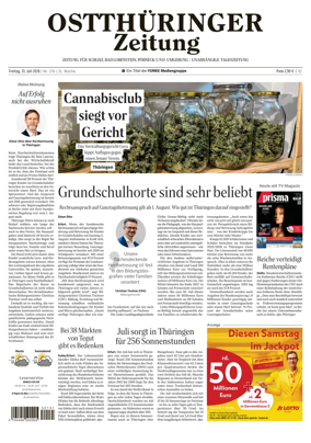 Cover of Ostthuringer Zeitung (Posneck)
