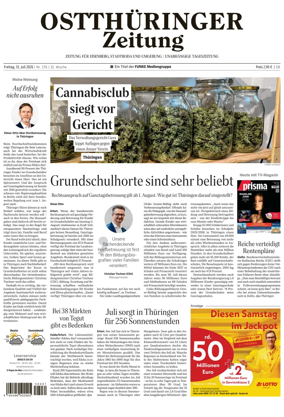 Cover of Ostthuringer Zeitung (Saale-Holzland-Kreis)