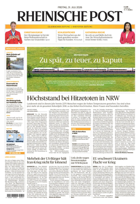 Cover of Rheinische Post - Monchengladbach and Korschenbroich