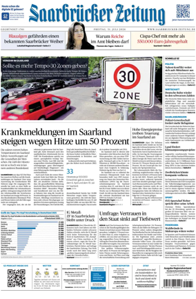 Cover of Saarbruecker Zeitung