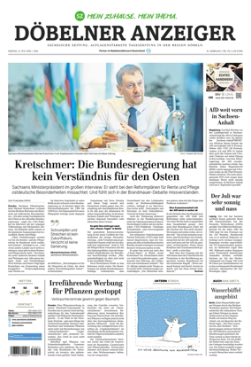 Cover of Sachsische Zeitung (Dobeln)