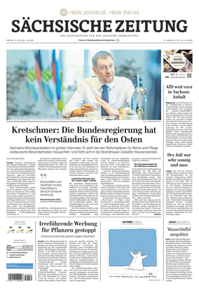 Cover of Sachsische Zeitung (Lobau-Zittau)