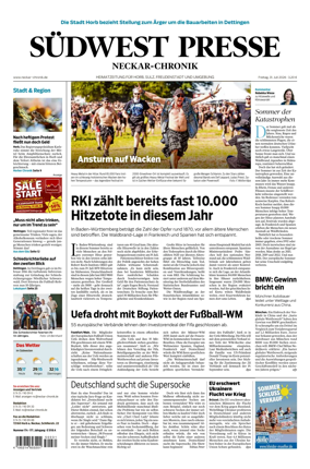 Cover of SUDWEST PRESSE - Neckar-Chronik