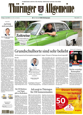 Cover of Thuringer Allgemeine (Gotha)