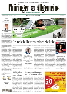 Cover of Thuringer Allgemeine (Sonderhausen und Artern)