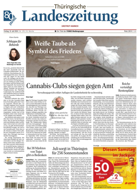Cover of Thuringische Landeszeitung (Unstrut-Hainich-Kreis)