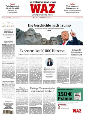 Cover of Westdeutsche Allgemeine Zeitung (Castrop-Rauxel)