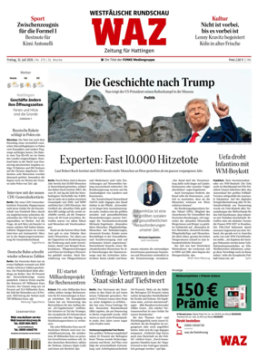 Cover of Westdeutsche Allgemeine Zeitung (Hattingen)