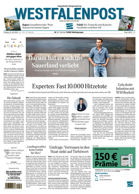 Cover of Westfalenpost (Siegen)