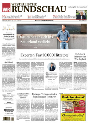 Cover of Westfalische Rundschau (Arnsberg)