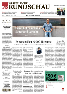 Cover of Westfalische Rundschau (Meschede)
