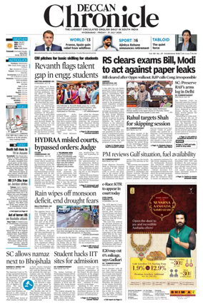 Cover of Deccan Chronicle