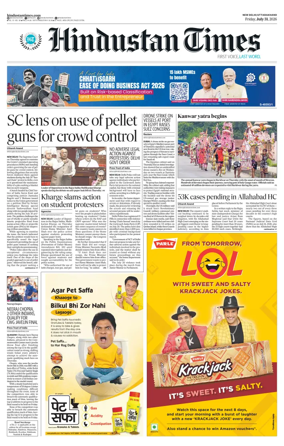 Cover of Hindustan Times Uttarakhand