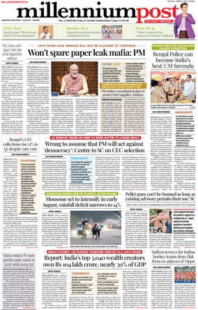 Cover of Millennium Post (Kolkata)