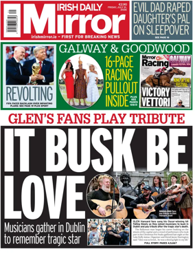 Cover of Irish Daily Mirror