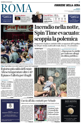 Cover of Corriere della Sera (Roma)