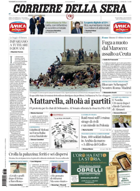 Cover of Corriere della Sera