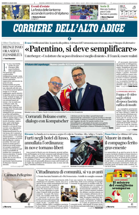 Cover of Corriere dell'Alto Adige