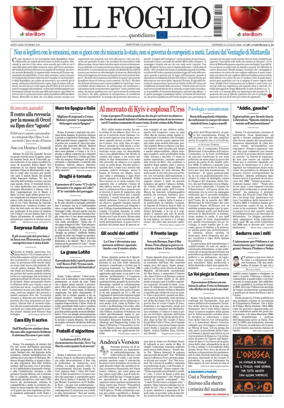Cover of Il Foglio Quotidiano