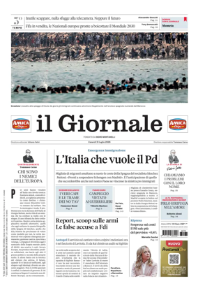 Cover of Il Giornale (Italy)